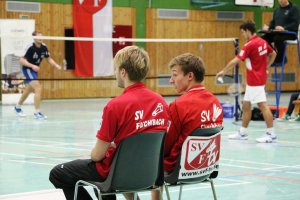 Coaches SV Fischbach: Christopher Klein und Jonas Geigenberger